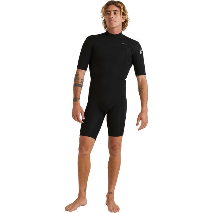 2024 Quiksilver Mens Everyday Sessions 2mm Back Zip Shorty Wetsuit EQYW503031 - Black